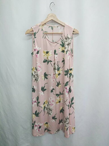 ◇ ⊂Φ VOLA LIBELLULA 花柄 ロング ワンピース サイズF ピンク レディース E 【中古】 ◇ ⊂Φ VOLA LIBELLULA 花柄 ロング ワンピース サイズF ピンク レディース E 【中古】