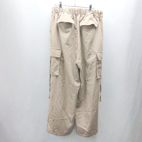 ◇ Θ CLEL クレイル 後ろウエストゴム カーゴパンツ サイズL ベージュ系 メンズ E 【中古】