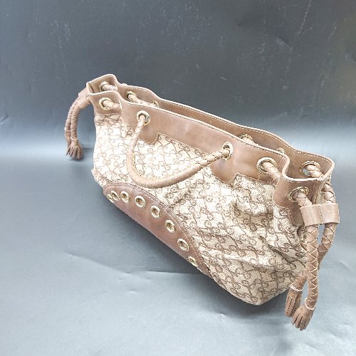 ◇ Θ Anya Hindmarch アニヤハインドマーチ 柄物 ハンドバック ブラウン レディース E 【中古】