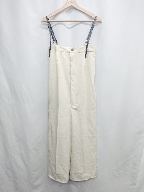 ◇ Θ La-gemme ラジェム サロペットパンツ サイズM ベージュ系 レディース E 【中古】