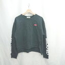 ◇ ⊇ MILKFED. ミルクフェド 裏起毛 長袖 トレーナー サイズ1 ブラック レディース E 【中古】(4)