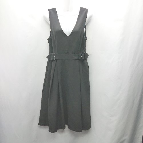 ◇ ⊂ INGNI イング 生地薄手 膝上丈 ワンピース サイズM ブラック レディース E 【中古】