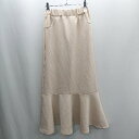 ◇ ⊇ JULIA BOUTIQUE ジュリアブティック ロング マーメイド スカート サイズF ベージュ系 レディース E 【中古】(4)