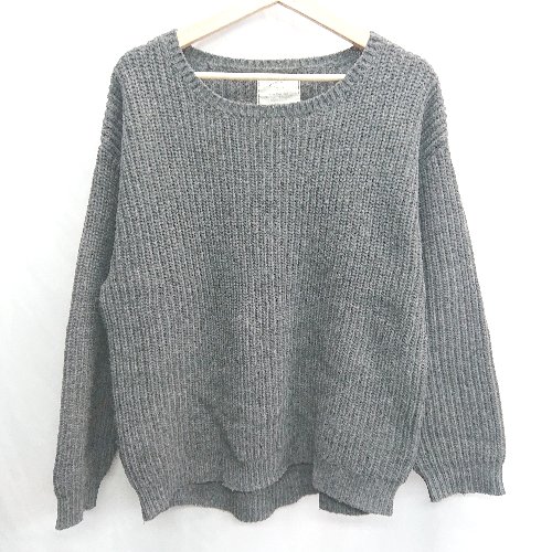 ◇ ⊇ Ungrid アングリッド 長袖 ニット サイズF ダークグレー レディース E 【中古】