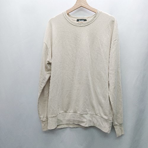 ◇ ⊇ kutir クティール 長袖 スウェットトレーナー サイズL ベージュ系 メンズ E 【中古】 ◇ ⊇ kutir クティール 長袖 スウェットトレーナー サイズL ベージュ系 メンズ E 【中古】