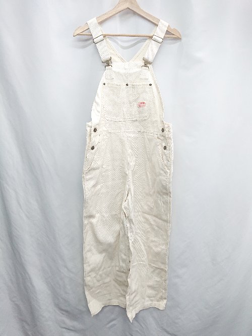 ◇ Θ JAVA ジャバ 綿 オーバーオール サイズS アイボリー レディース メンズ E 【中古】