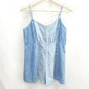 ◇ ⊂ one after another NICE CLAUP デニム ビスチェ サイズF ブルー系 レディース E 【中古】