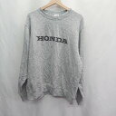 ◇ ⊇ HONDA ホンダ 長袖 トレーナー サイズXL グレー メンズ E 【中古】(4)