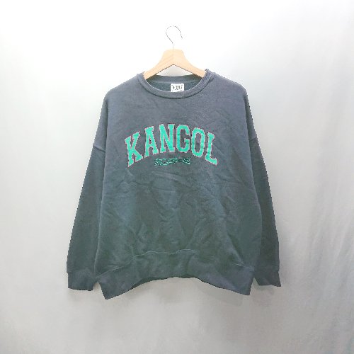 ◇ ⊇ KANGOL カンゴール 裏起毛 長袖 トレーナー サイズ表記なし ネイビー レディース E 【中古】