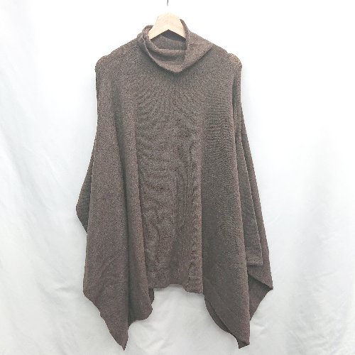 ◇ ⊇ Bou Jeloud ブージュルード 長袖 ポンチョニット サイズFREE ブラウン レディース E 【中古】 ◇ ⊇ Bou Jeloud ブージュルード 長袖 ポンチョニット サイズFREE ブラウン レディース E 【中古】