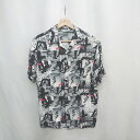 ◇ ⊂Φ Styled by Originals スタイルドバイオリジナルズ 総柄 半袖 シャツ サイズM ブラック系 メンズ E 【中古】(4)