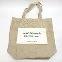 ◇ Θ beautiful people ビューティフルピープル ブランドタグ付き トートバッグ ベージュ系 レディース E 【中古】