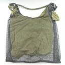 ◇ ⊂ FREAK'S STORE フリークスストア レイヤード トートバッグ カーキ ブラック レディース E 【中古】