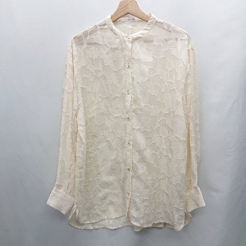 ◇ ⊂ RAY CASSIN レイカズン シアー シースルー 長袖 シャツ サイズF キナリ レディース E 【中古】 ◇ ⊂ RAY CASSIN レイカズン シアー シースルー 長袖 シャツ サイズF キナリ レディース E 【中古】
