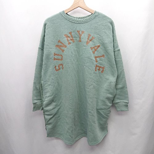◇ ⊇ PAGE ONE 裏起毛 長袖 チュニック サイズML グリーン系 レディース E 【中古】 ◇ ⊇ PAGE ONE 裏起毛 長袖 チュニック サイズML グリーン系 レディース E 【中古】