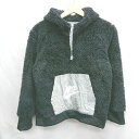 ◇ ⊇ NIKE ナイキ ボア キッズ 子供服 長袖 プルオーバー サイズ150L ブラック 男の子 E 【中古】