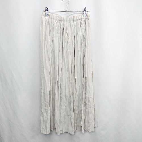 ◇ ⊂ URBAN RESEARCH アーバンリサーチ ロング フレア スカート サイズF オフホワイト レディース E 【中古】