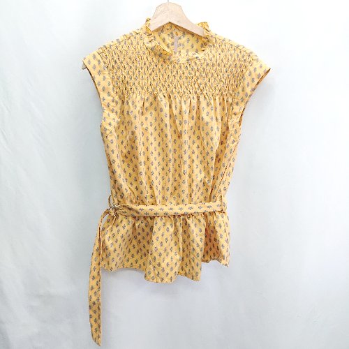 ◇ ⊂◎ Simplicite シンプリシテェ 花柄 ノースリーブ チュニック サイズ表記なし イエロー系 レディース E 【中古】 ◇ ⊂◎ Simplicite シンプリシテェ 花柄 ノースリーブ チュニック サイズ表記なし イエロー系 レディース E 【中古】