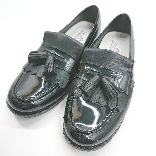 ◇ Θ TEMPERATE テンパレイト ローファー レインシューズ サイズ38 ブラック レディース E 【中古】 ◇ Θ TEMPERATE テンパレイト ローファー レインシューズ サイズ38 ブラック レディース E 【中古】