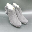 ■ ⊇ LANVIN en Bleu ランバン オン ブルー ブーティ ブーティ サイズ23 グレー レディース E 【中古】