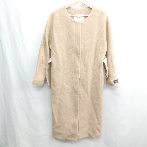 ◇ ⊇ The Virgnia ザ ヴァージニア 長袖 ロングコート サイズ36 ベージュ レディース E 【中古】