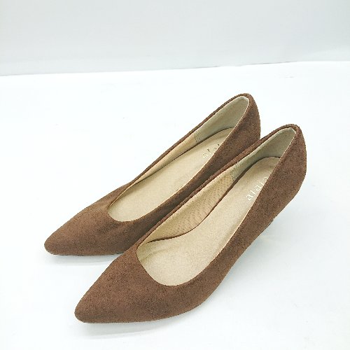 ◇ ⊇ alala アララ ポインテッドトゥ ヒール サイズ23.5 ブラウン系 レディース E 【中古】