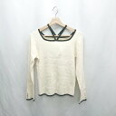 ◇ ⊇ ◎ ●未使用● Thevon. ゼヴォン バイカラー ホルターネック 長袖 ニット セーター サイズF アイボリー レディース E 【中古】(4)