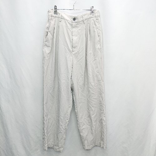 ◇ ⊂ JUNRED ジュンレッド 後ろウエストゴム スラックスパンツ サイズL グレー メンズ E 【中古】