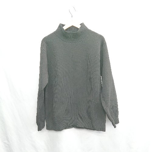 ◇ ⊇ Anchor Smith アンカー スミス ハイネック 長袖 カットソー サイズM ブラック レディース E 【中古】