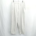 ◇ Θ CLEL バックウエストゴム ワイドパンツ サイズM アイボリー レディース E 【中古】