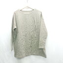 ◇ ⊂ ◎ ●未使用● Φ antiqua tree café アンティカ ツリーカフェ 長袖 ロンT サイズM カーキ メンズ E 【中古】(4)
