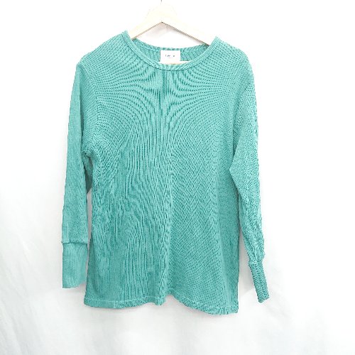 ◇ ⊆ fierte doe コットン100% 長袖 カットソー サイズF グリーン レディース E 【中古】 ◇ ⊆ fierte doe コットン100% 長袖 カットソー サイズF グリーン レディース E 【中古】