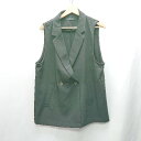 ◇ ⊂ tiptop ティップトップ ベスト サイズF ブラック レディース E 【中古】(4)