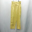 ◇ Θ e.r.g* ストレートパンツ サイズM イエロー系 レディース E 【中古】