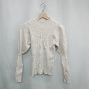 ◇ ⊇ snidel スナイデル パフスリーブ 長袖 ニット サイズF オフホワイト レディース E 【中古】