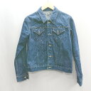 ◇ ⊇ MILK BAR CLUB DENIM LINE 綿 デニム 長袖 ジャケット サイズL ブルー レディース E 【中古】(4)
