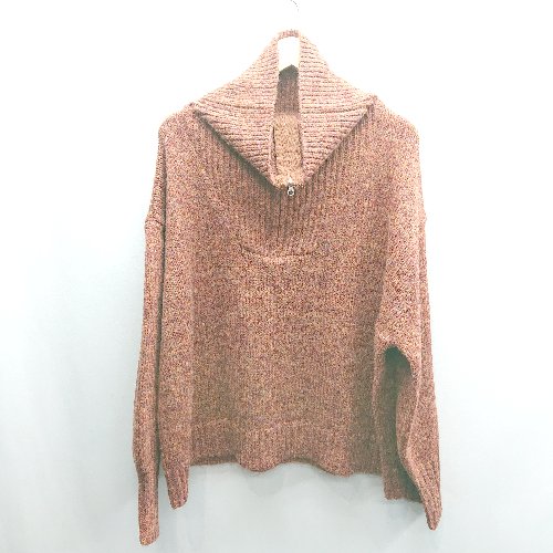 ◇ ⊇ Java ジャバ ハーフジップ ハイネック 長袖 ニット サイズXL オレンジ系 レディース E 【中古】 ◇ ⊇ Java ジャバ ハーフジップ ハイネック 長袖 ニット サイズXL オレンジ系 レディース E 【中古】