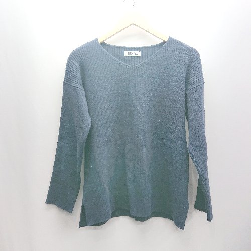 ◇ ⊆ MILKFED. ミルクフェド 長袖 ニット サイズ1 ネイビー レディース E 【中古】