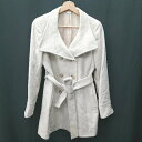 ◇ ⊇ stylecom ウール系 長袖 ピーコ―ト サイズ9 ライトベージュ レディース E 【中古】