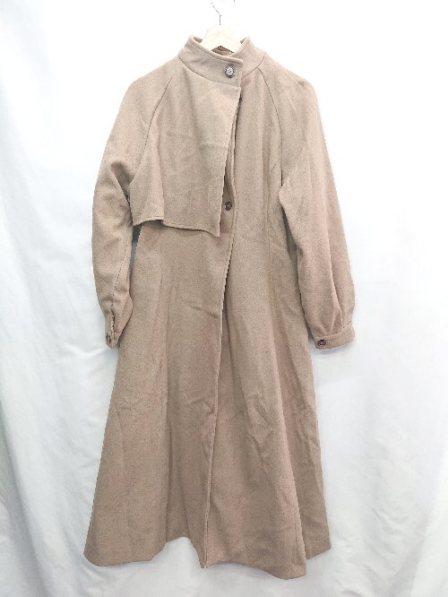 ◇ ⊇ JUNOAH ジュノア ウエスト紐 長袖 コート サイズXL ブラウン系 レディース E 【中古】