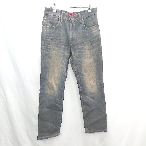 ◇ Θ EDWIN ワイルドファイア 防寒 ストレートデニム サイズ32 ダークブルー系 レッド メンズ E 【中古】 ◇ Θ EDWIN ワイルドファイア 防寒 ストレートデニム サイズ32 ダークブルー系 レッド メンズ E 【中古】