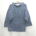 ◇ ⊇ NEWLYNSMOCKS 七分袖 デニムスモック サイズM インディゴブルー メンズ レディース E 【中古】(4)