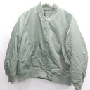 ◇ ⊇ UNIQLO ユニクロ 長袖 ブルゾン サイズXL グリーン レディース E 【中古】(4)