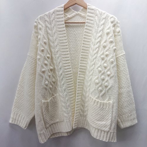 ◇ ⊇ So close, ソークロース ニット 長袖 ボレロ サイズM-L ホワイト系 レディース E 【中古】 ◇ ⊇ So close, ソークロース ニット 長袖 ボレロ サイズM-L ホワイト系 レディース E 【中古】