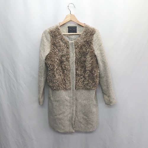 ◇ ⊇ URBAN RESEARCH アーバンリサーチ ウール系 ファー装飾 長袖 コート サイズFree グレー レディース E 【中古】 ◇ ⊇ URBAN RESEARCH アーバンリサーチ ウール系 ファー装飾 長袖 コート サイズFree グレー レディース E 【中古】