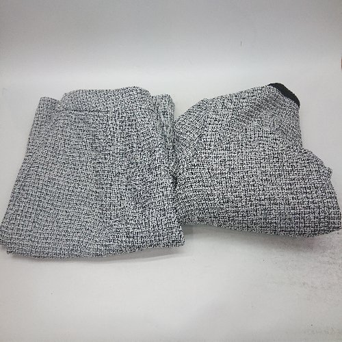 ◇ ⊇ ◎●未使用● PourVous ツイード柄 ミニ丈 S ジャケット スカート セットアップ サイズL ホワイト系 レディース E 【中古】(4)