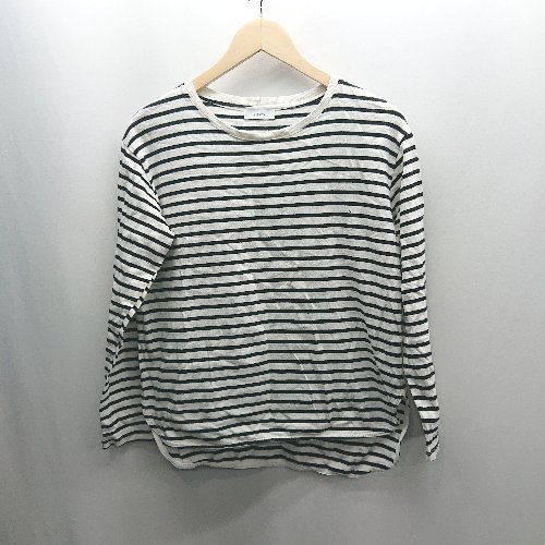 ◇ ⊂ SHIPS any シップス ボーダー 長袖 カットソー サイズF ブラック系 レディース E 【中古】 ◇ ⊂ SHIPS any シップス ボーダー 長袖 カットソー サイズF ブラック系 レディース E 【中古】