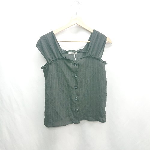 ◇ ⊂◎●未使用● natural couture ナチュラルクチュール 半袖 ブラウス サイズF ブラック レディース E 【中古】 ◇ ⊂◎●未使用● natural couture ナチュラルクチュール 半袖 ブラウス サイズF ブラック レディース E 【中古】
