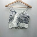 ◇ ◎●未使用● ⊂ Φ musubore ムスボレ 総柄 ビスチェ サイズF グレー系 レディース E 【中古】