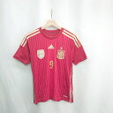 ◇ ⊂ Φ adidas アディダス キッズ 半袖 Tシャツ サイズ160 レッド系 メンズ E 【中古】
